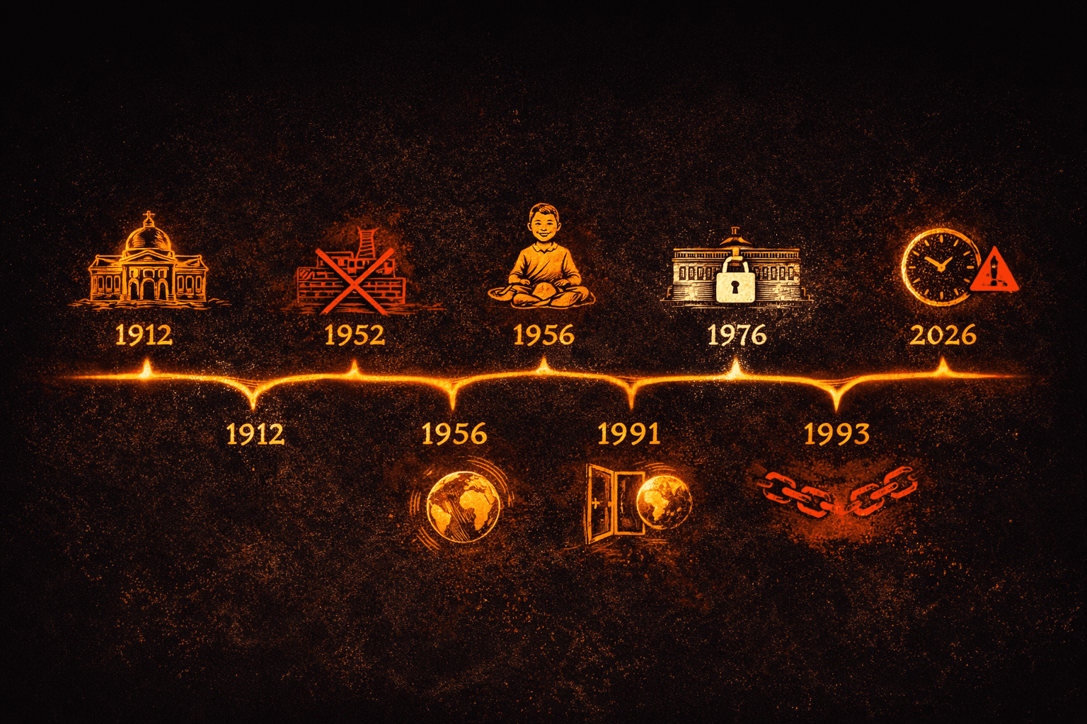 timeline showing key policy milestones: Visvesvaraya 1912, Midday Meals 1956, Freight Policy scrapped 1993, Liberalization 1991