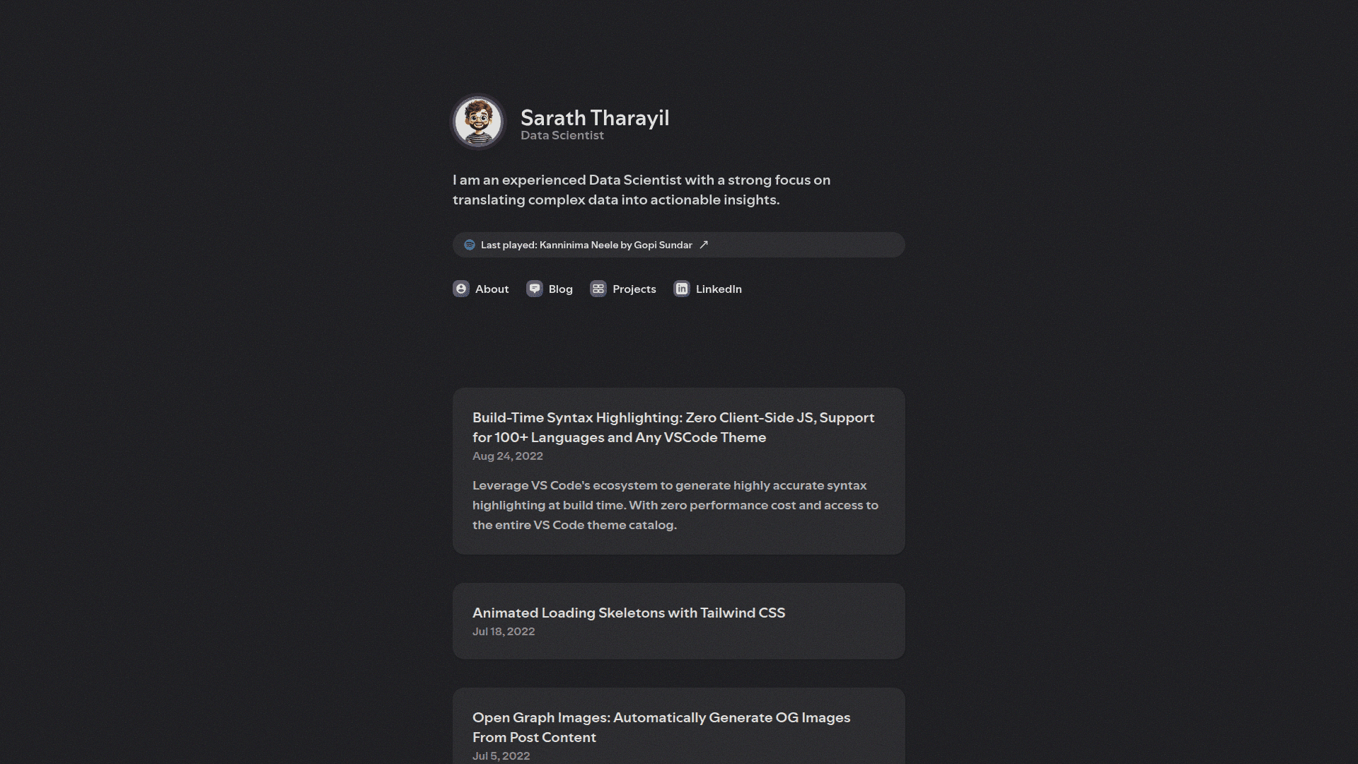 Delba-style dark blog template
